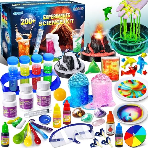 JOPSHEEN 200+ Science Experiments Kit for Kids, Science Project Lab | Volcano Toys Birthday Gifts for Boys & Girls, Chemistry Set, Gemstone S.T.E.M Educational Learning Activities
