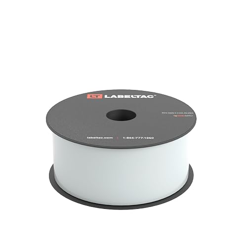 LabelTac Indoor/Outdoor Vinyl Label Supply, Industrial Label Tape for LabelTac 4 & Pro X Printers, Durable Warehouse and Rack Label Material - Clear, 2in x 150ft
