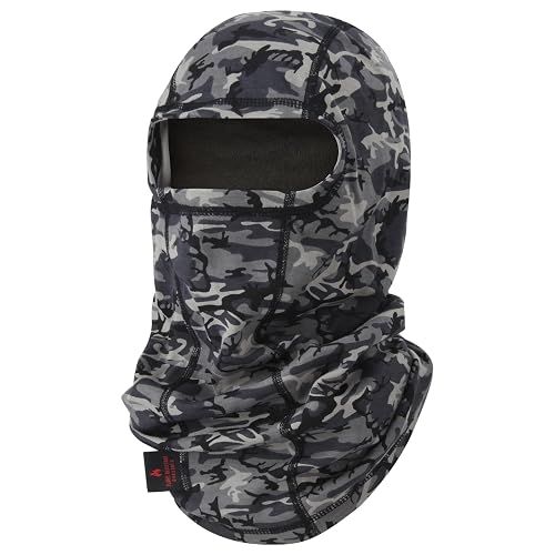 LANLFY FR Face Mask for Men – Fire Resistant Balaclava Welding Head Cover, 100% Cotton Full Face Hood & Neck Protector