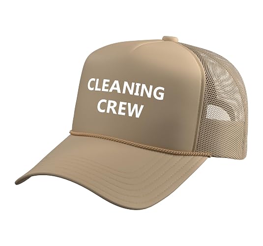 Cleaning Crew Janitor Janitorial Staff Maid Housekeeping Trucker Hat with Adjustable Mesh Back