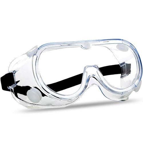 Super More Anti-Fog Protective Safety Goggles Clear Lens Wide-Vision