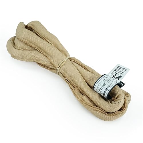 Chenango Supply VR4 6 Foot Endless Round Lifting Sling – USA Made | Polyester, 10,600 lb Vertical, 8,500 lb Choker, 21,200 lb Basket – Double-Ply Cover, Tan Poly Round Rigging Sling