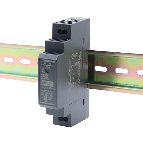 OMCH HDR-15-12 DIN Rail Power Supply 12V 1.25A 15W Ultra Slim | Features high efficiency, certified safety compliance, and multiple protection functions.