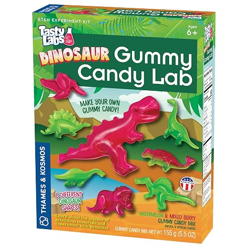 Tasty Labs: Dinosaur Gummy Candy Lab | Experiment Set | Make Yummy Dino Candies & Explore Chemistry Through Cooking | STEM Science Learning & Education | Ages 6+