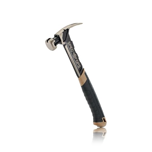 Spec Ops Tools Nailing Hammer for Carpentry & Demolition, Magnetic Nail Holder, Rip Claw, 16 Oz