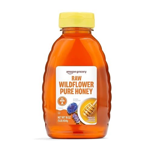 Amazon Grocery, Raw Wildflower Pure Honey, 16 Oz