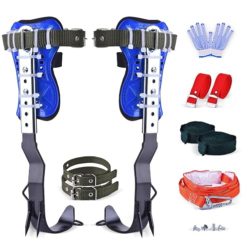 Lenareli Climbing Equipment. Tree - Climbing Kits. Anti - Slip Climbing Tools with footboards. —— Forestry Operation Equipment Suitable for Rock Climbing, Tree Trimming, Hunting, and Fruit Picking.