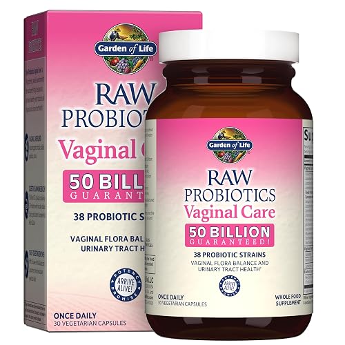 Garden of Life Raw Probiotics Vaginal Care, 50 Billion CFU, 1 Month Supply