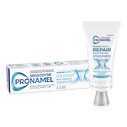 Sensodyne Pronamel Intensive Enamel Repair Whitening Toothpaste, 2.3 Ounces | For Sensitive Teeth and Cavity Protection, Whitening Toothpaste to Strengthen Enamel, Arctic Breeze, SLS Free
