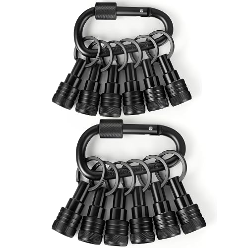 FACAINCXS 1/4 inch Hex Shank Bit Holders Keychain Quick-change Design for Nut Driver Screwdriver Drill Bit Gift for Men