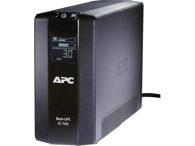 APC 700VA/420W Backup Battery UPS for Computers, Wi-Fi Routers | BR700G | Back-UPS for PCs & home electronics — battery backup, AVR, surge protection, compact design, User Replaceable Battery