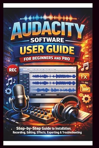 Audacity Software User Guide For Beginners And Pro: Step-by-step guide to mastering audacity installation, Recording, Editing, Effects, Exporting and troubleshooting made Easy. (Tech Made Easy)