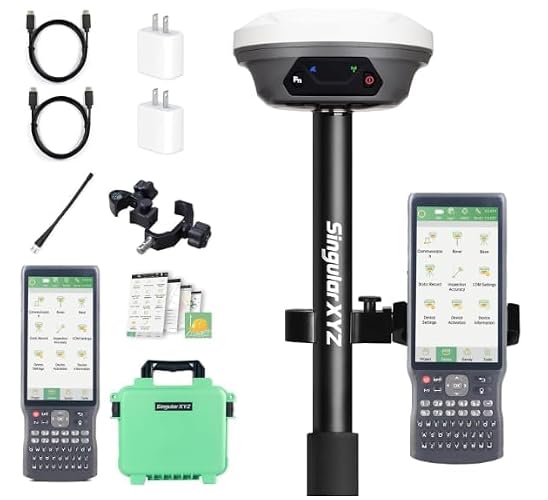 E1 GNSS IMU RTK GPS Surveying Equipment Rover Receiver Rtk Gnss Handheld Collector and Survey Software, 1408 Channels, 1cm Accuracy, 5km Distance