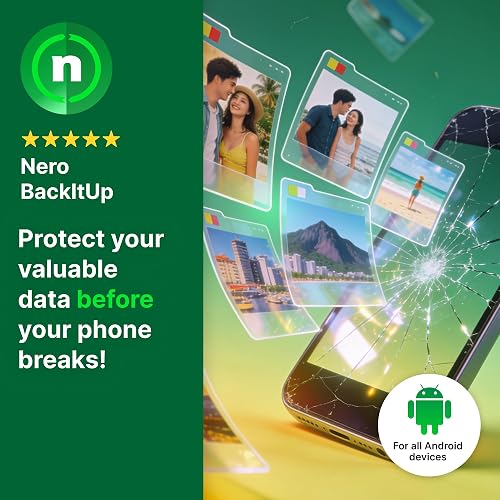 Nero Backup Software for Windows PC & Android Devices – Android Phone Backup for Photos, Videos, Contacts & Messages | Protect Your Phone Before It Breaks, Gets Lost or Stolen | Lifetime License