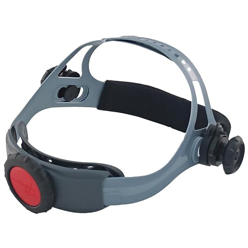 Jackson Safety 370 Speed Dial Replacement Ratcheting Headgear for Welding Helmets - Oversized Adjuster, Adjustable Sliders, Hood Locks Up/Down, Rear Swivel Headband, Washable Sweatband - Made in USA