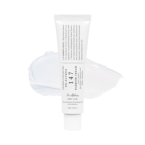 Dr.Althea 147 Barrier Cream, 1.69 Fl Oz (Ver.2 - Pack of 1) | Korean Skin Care, Deep Hydration, Daily Skin Care with Ceramides, NAD, Hyaluronic Acid, Ectoin, Vegan Face Moisturizer