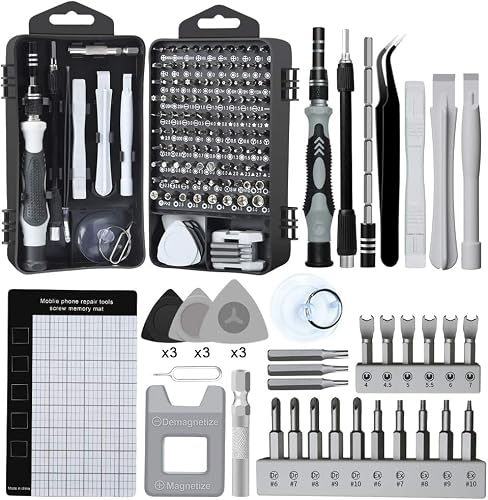LIFEGOO Precision Screwdriver Set 138 in 1 Small Magnetic Screwdriver Set with Case, Electronic Repair Tool Kit for Computer, Laptop, iPhone, Cellphone Macbook, PC, PS5, Watch Camera Electronic