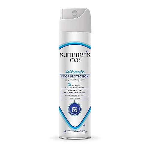 Summer's Eve Daily Feminine Spray, Ultimate Odor Protection, 2 Oz | Daily Talc-Free Body Spray for Women, Feminine Care, Reduces Body Odor & Absorbs Moisture, Gynecologist-Tested, Fresh Scent