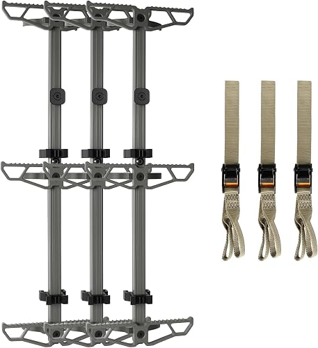 30“ Aluminum Non-Slip Climbing Sticks for Hunting,4 Pack Ladder for Hunting | 3Pack Hunting Climbing Steps, Collapsible Climbing Ladder for Hunting Tree Stands