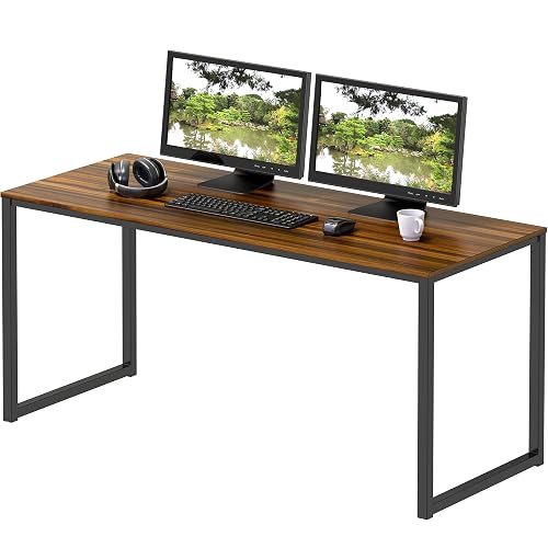 SHW Mission 48-Inch Home Office Computer Desk, Walnut