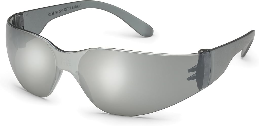 Gateway Safety 4680 UL-Certified StarLite Safety Glasses, Clear Lens, Clear Temple (Pack of 10)