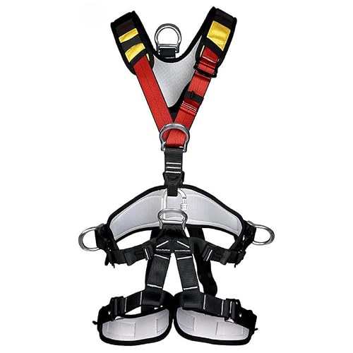 HandAcc Climbing Seat Belt, Large Size Safety Belt Climbing Gear for Tree Climbing, Fire Rescue, Rappelling
