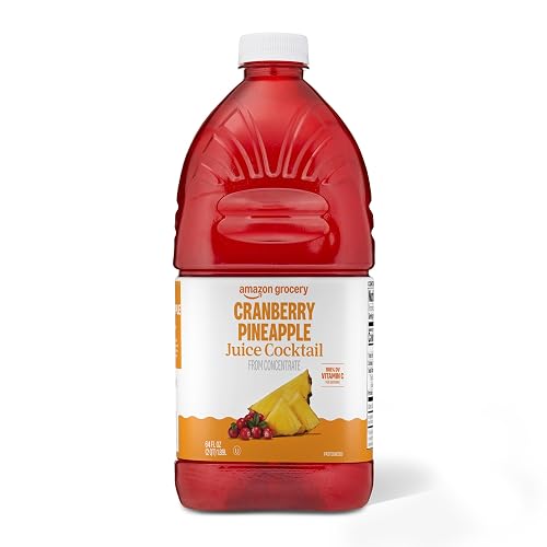 Amazon Grocery, Cranberry Pineapple Juice Cocktail, 64 Fl Oz