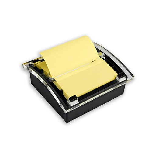 Post-it Note Dispenser, Black Base, 1 Dispenser, 1 Pad, 50 Sheets/Pad | Pop-Up Notes, Classroom or Office Supplies