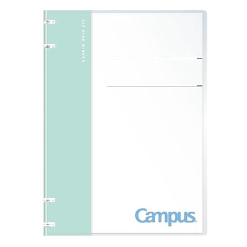 Kokuyo Newtro B5 Loose Leaf Binder, Campus Notebook-like Binder, 4 Holes, Ice Green, 99K L-NP704-L4
