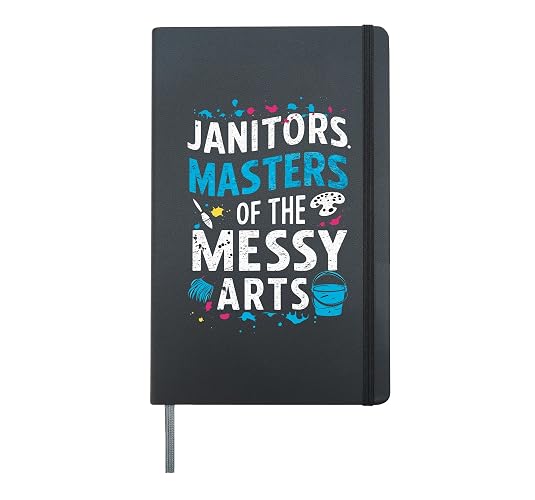 School Custodian School Staff Janitor School Sanitation Hardcover Journal, Black