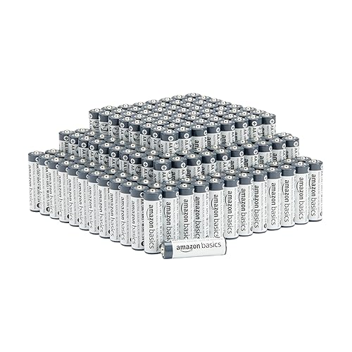 Amazon Basics 150-Pack AA Industrial Alkaline Batteries, 1.5 Volt, 5-10 Year Shelf Life, Long-Lasting Power
