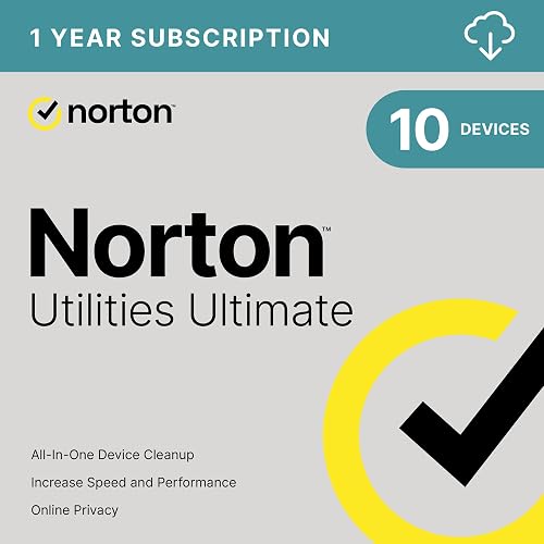 Norton Utilities Ultimate, 10 Devices, PC Cleanup [Download] | Keeps Devices Running Like New; Works on Windows, Mac, Android & iOS