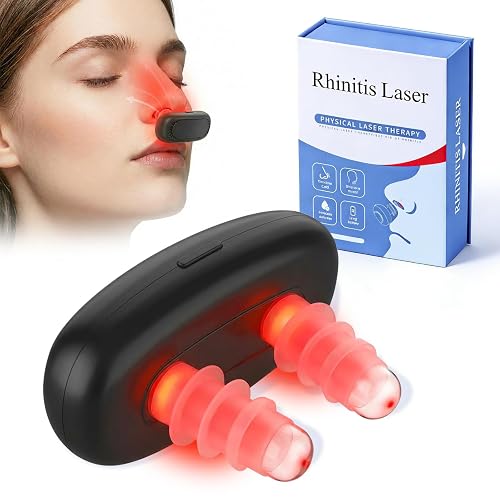 Qubrzo Red Light Nose Care Device, Lightweight, Black, 1PC | LED Nose Wellness Tool for Daily Nasal Comfort, USB Rechargeable Portable Design with 3 Light Modes & Auto Shut-Off