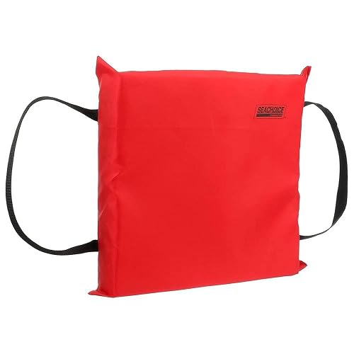 Seachoice Emergency Marine Foam Flotation Cushion, Square, 15 in. X 15 in, Red