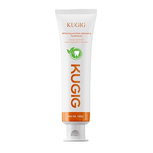 KUGIG Toothpaste with hydroxyapatite, Gentle Enamel Care, Helps Support Gum Care & Plaque Control, Strengthens Enamel, Fresh Breath for Daily Use 3.5 Fl Oz (One Pack)