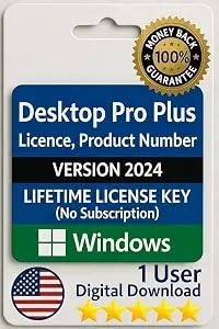 Quick-Book Desktop Pro Plus 2024 for Windows PC | 1 User | Lifetime | NO DVD | Amazon Message Delivery (Within 2hrs)