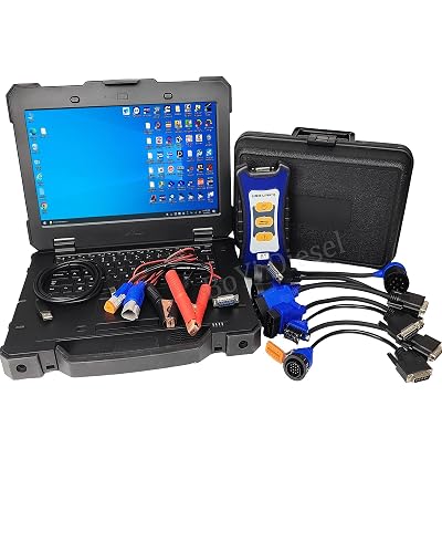 Nexiq USB Link 3 Diesel Engine Heavy Duty Truck Scanner Diagnostic Tool Repair Information & Diagnostic Software Tool（with All Software* Laptop D-E）