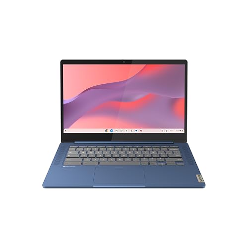 Lenovo IdeaPad Slim 3 Chromebook Laptop - 2024 - Lightweight Laptop - Waves MaxxAudio® Speakers - 14" HD Display -720p Camera - 4GB Memory - 64GB Storage - MediaTek Kompanio 520 - Abyss Blue