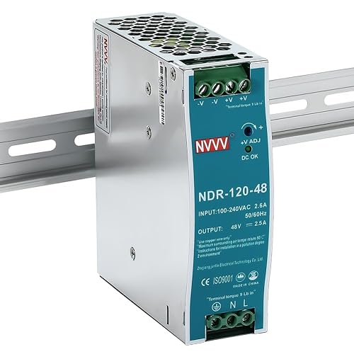 48Vdc 2.5Amp DIN-Rail Power Supply NDR 120W, Input:100-240VAC,Output:48VDC,Power Supply Switch Switching Converter DC