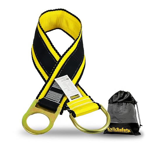 KwikSafety GIBBON 6ft Cross Arm Strap Anchor ANSI OSHA Beam Choker | ANSI, OSHA Compliant, Web, Fall Arrest System, Pass Thru Double D-Ring, Anchorage Sling, Fall Arrest Gear, Fall Protection