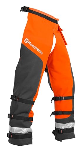 Husqvarna unisex adult 36-38 In. Orange/Gray Tech. Technical Chaps, Orange, 36 to 38-Inch US