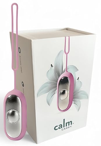 Glowco CalmCarry Sleep Aid Device – Handheld Microcurrent Relaxation Tool, Supports Calm, Focus & Gentle Relief, USB Rechargeable, Portable Wellness Device for Adults & Kids | Pink Calm Carry