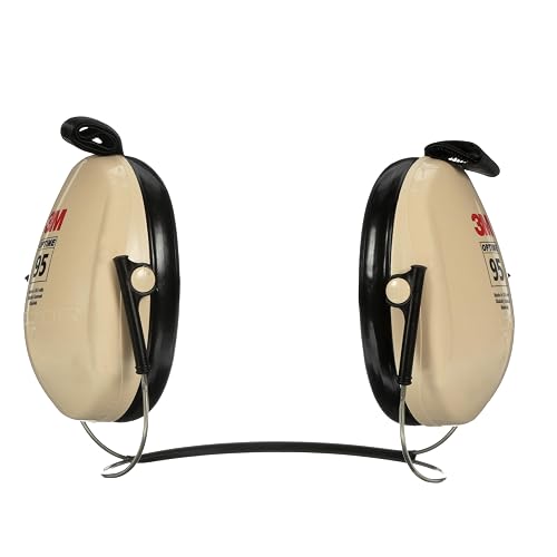 3M PELTOR Hearing Protection Optime 95 Earmuffs, Adjustable Earcups, E-A-Rfit Compatible, Stainless Steel