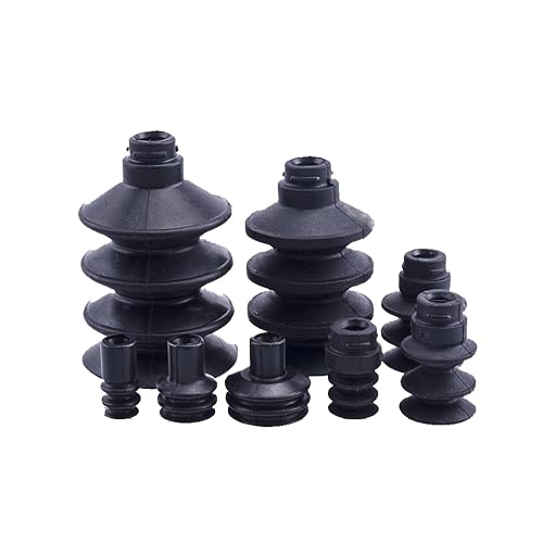 SMC Type Vacuum Suction Cup Disc 6-30mm 5 Pack Silicone Nitrile Rubber | Strong suction for pneumatic accessories, silicone & nitrile rubber, 8 size options.(ZP2-B15J N)