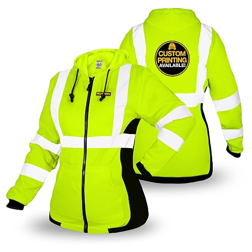 KwikSafety Women's Fleece Safety Hoodie Class 3 ANSI OSHA PPE