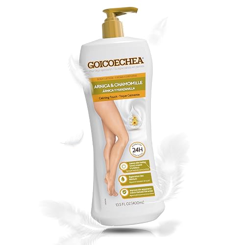 Goicoechea Arnica & Chamomile, Varicose Veins Cream, 13.5 Oz, 1-Pack | Improves Appearance of Varicose Veins, Body Lotion, Soothes Tired Legs, Hydrates & Refreshes Skin, Non-Greasy Daily Formula