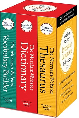 Merriam-Webster’s Everyday Language Reference Set: Includes: The Merriam-Webster Dictionary, The Merriam-Webster Thesaurus, and The Merriam-Webster Vocabulary Builder