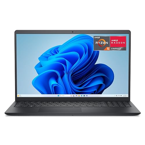 Dell 15.6 Laptop, AMD Ryzen 5 7520U with Radeon 610M, Windows 11 Home | FHD 120Hz IPS, LPDDR5, 512GB SSD, Wi‑Fi 5, Bluetooth, Carbon Black, DC15255