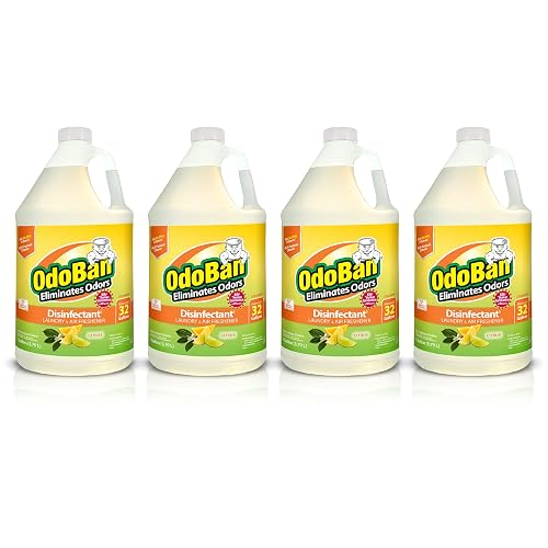 OdoBan Disinfectant Concentrate and Odor Eliminator, 4 Gallons, Citrus Scent