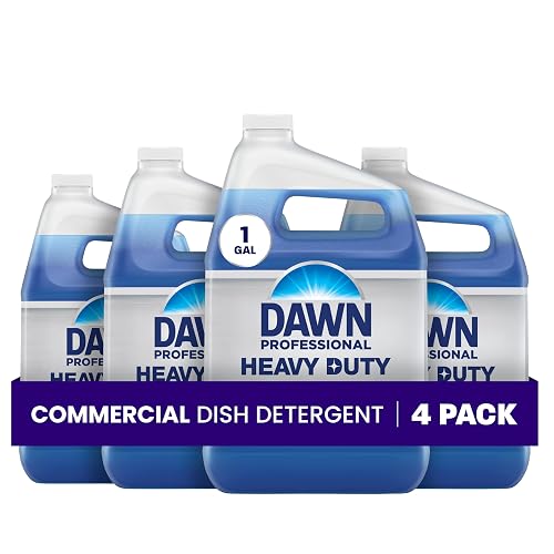 Dawn PRO Heavy Duty Manual Pot & Pan Detergent, Dish Soap (1 gal, 4 pack) | Bulk Commercial Liquid Cleaning Concentrate for Dishwashing by Hand, Cuts Tough Grease on All Cookware with Less Scrubbing